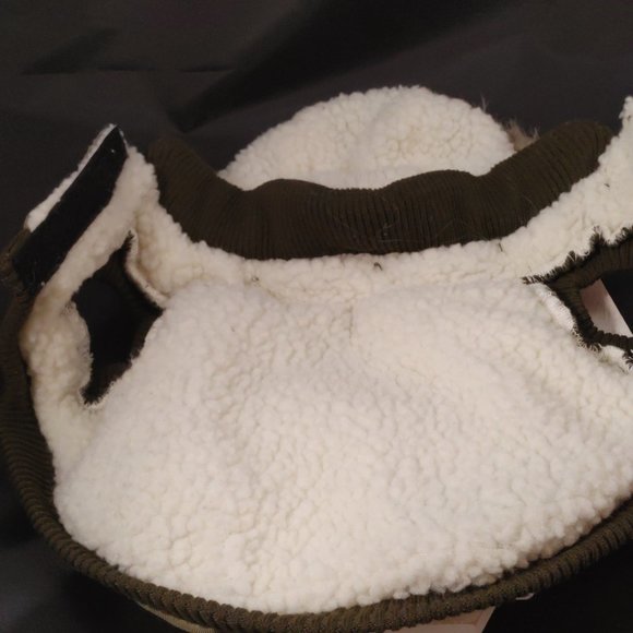 All Weather Green Hooded Dog Coat Size XS with Fleece Lining and Hood Pockets - Picture 6 of 6